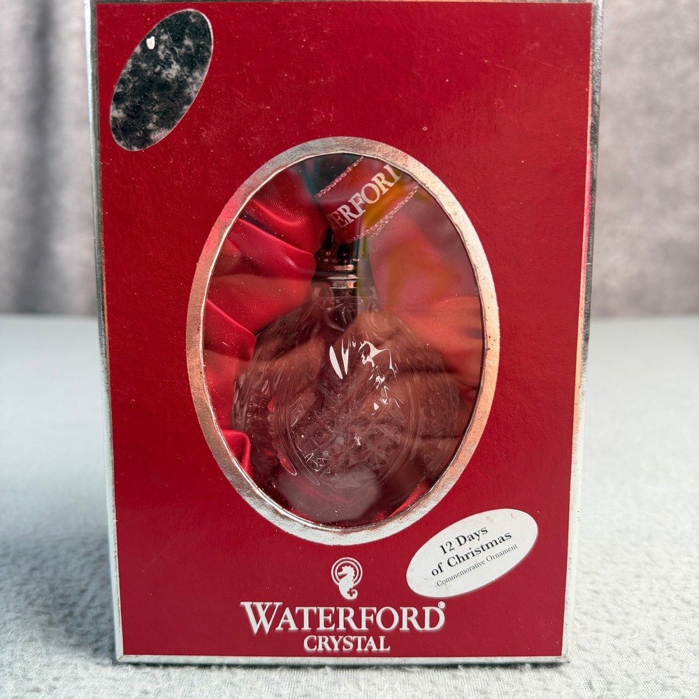 Waterford Crystal 2010 12 Days of Christmas Final Year Partridge Ball Ornament